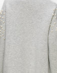 Fiona French Scuba Knit Pearl Hi-Low Top - My Pampered Life Seattle