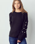 Katri French Scuba Pearl Top - My Pampered Life Seattle