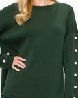 Katri French Scuba Pearl Top - My Pampered Life Seattle