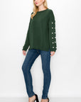Katri French Scuba Pearl Top - My Pampered Life Seattle