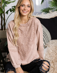 Rabiah Stretch Pointe Knit with Lace
