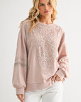 Rabiah Stretch Pointe Knit with Lace
