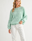 Rabiah Stretch Pointe Knit with Lace
