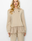 Fabria French Scuba Hoodie Top - My Pampered Life Seattle