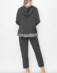 Faiza French Scuba Knit Jacket with Tweed - My Pampered Life Seattle