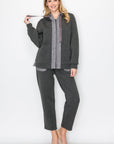 Faiza French Scuba Knit Jacket with Tweed - My Pampered Life Seattle
