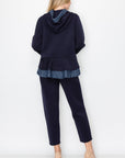 Faiza French Scuba Knit Jacket with Tweed - My Pampered Life Seattle
