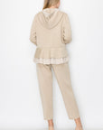Faiza French Scuba Knit Jacket with Tweed - My Pampered Life Seattle