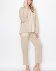 Faiza French Scuba Knit Jacket with Tweed - My Pampered Life Seattle