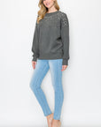Frenna French Scuba Pearl Top - My Pampered Life Seattle