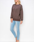 Frenna French Scuba Pearl Top - My Pampered Life Seattle