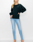 Suze Knitted Sweater with Pearls - My Pampered Life Seattle