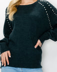 Suze Knitted Sweater with Pearls - My Pampered Life Seattle