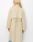 Jamia Woven Trench Coat - My Pampered Life Seattle