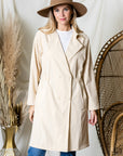 Jamia Woven Trench Coat - My Pampered Life Seattle