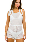 Two Piece Swimsuit with Jumpsuit Coverup