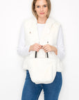 Jackie Fur Vest with Crossbody Fur Bag - My Pampered Life Seattle