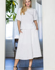 Windelle Textured Top with Pearls - My Pampered Life Seattle