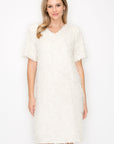 Winna Sparkling Feathered Eyelash Dress - My Pampered Life Seattle