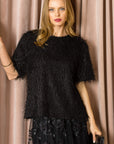Winnae Sparkling Feathered Eyelash Top - My Pampered Life Seattle