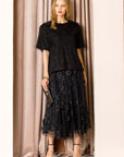 Wenda Lace Embroidered Skirt with Lining - My Pampered Life Seattle