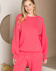 Fredericka Stretch French Scuba Top with Studs
