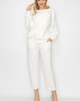 Fredericka Stretch French Scuba Top with Studs