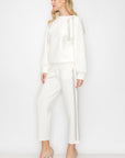 Fredericka Stretch French Scuba Top with Studs