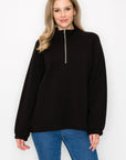 Fatima Stretch French Scuba Pullover
