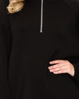 Fatima Stretch French Scuba Pullover