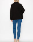 Fatima Stretch French Scuba Pullover