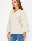 JOH |Kourtney Stretch Crepe Knit Top