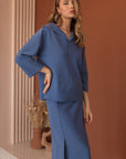 JOH |Kourtney Stretch Crepe Knit Top