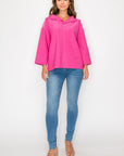 JOH |Kourtney Stretch Crepe Knit Top