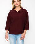 JOH |Kourtney Stretch Crepe Knit Top