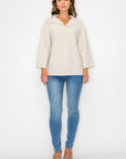 JOH |Kourtney Stretch Crepe Knit Top