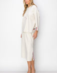 JOH |Kassie Crepe Knit Skirt with Contrast Stripes