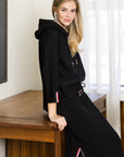 JOH |Kassie Crepe Knit Skirt with Contrast Stripes