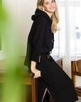 JOH |Kassie Crepe Knit Skirt with Contrast Stripes