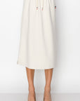JOH |Kassie Crepe Knit Skirt with Contrast Stripes