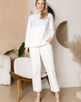 Kenna Knit Pant with Sequin Sparkles - My Pampered Life Seattle