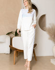 Kenna Knit Pant with Sequin Sparkles - My Pampered Life Seattle