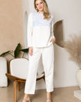 Kimmie Knit Top with Sequin Sparkles - My Pampered Life Seattle