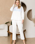 Kimmie Knit Top with Sequin Sparkles - My Pampered Life Seattle