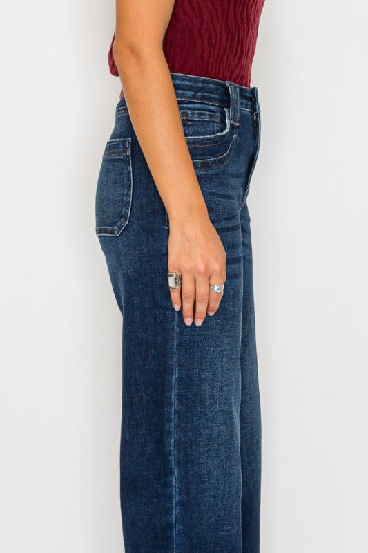Artemis Vintage Tummy Control High Rise A-Wide Leg Fit Jeans