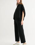 JOH Apparel Frankie Stretch Scuba Knit Poncho Jacket