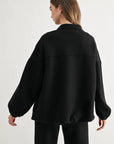 JOH Apparel Frida Scuba Knit Balloon Sleeve Jacket