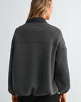JOH Apparel Frida Scuba Knit Balloon Sleeve Jacket