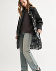 JOH Apparel Joselyn Longline Quilted Jacket with Toile Lining