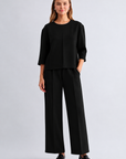 JOH Apparel Killian Pintuck Stretch Knit Top